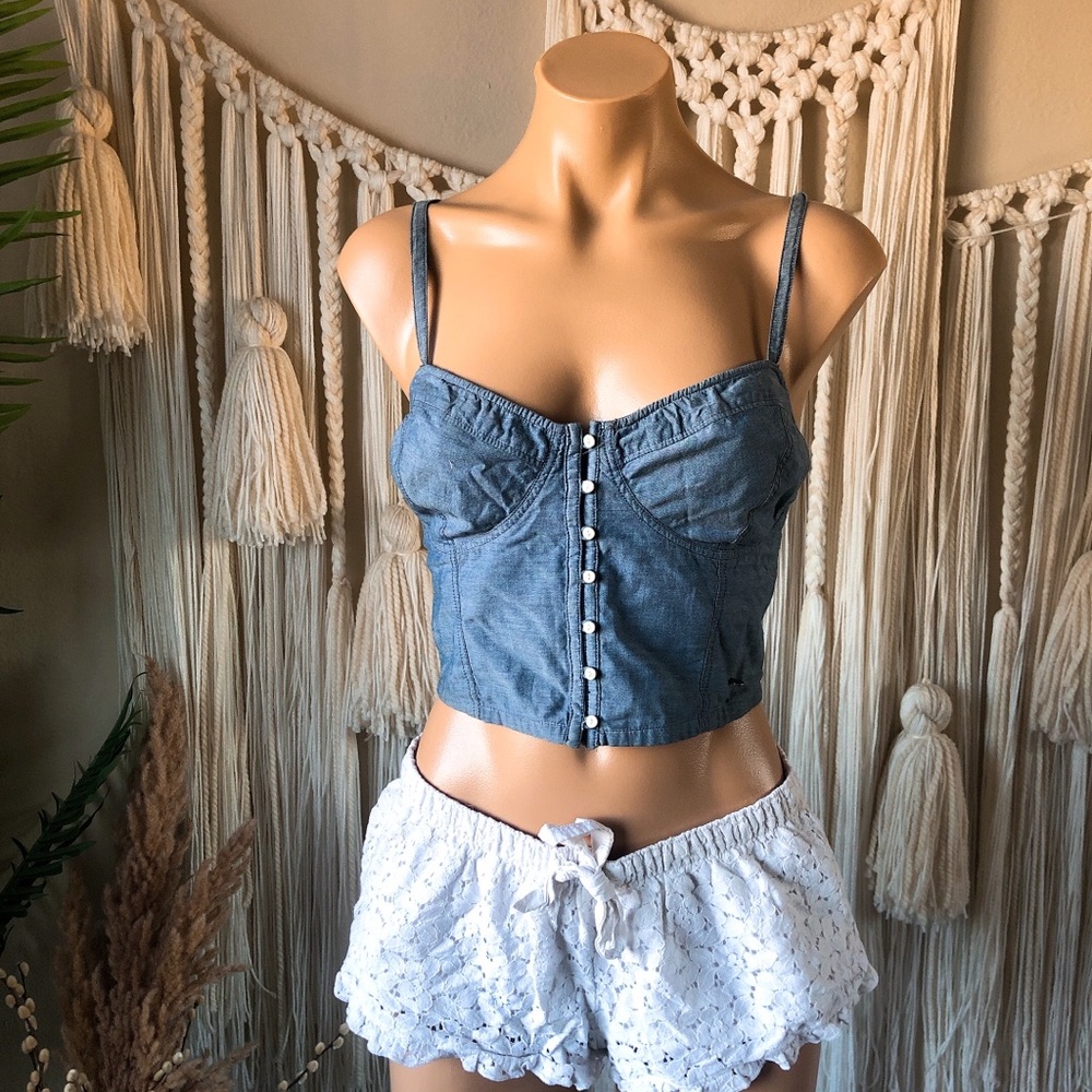 Abercrombie & Fitch chambray bralet